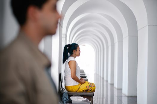 calm space for mindfulness practices