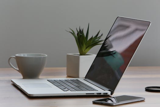 an organized workspace