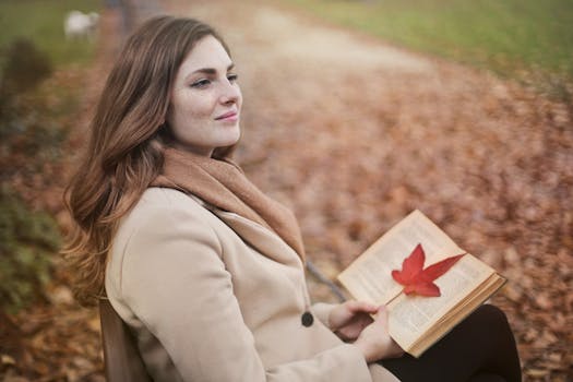 reading in a park