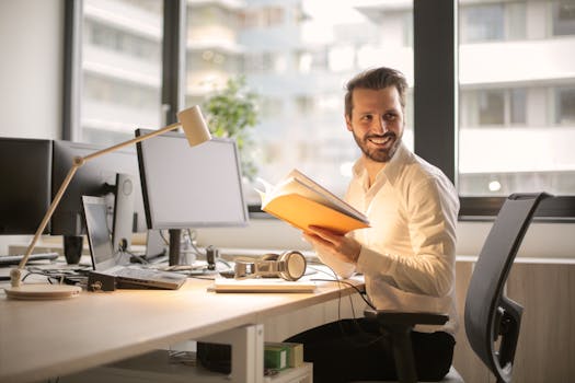 reading list on a desk